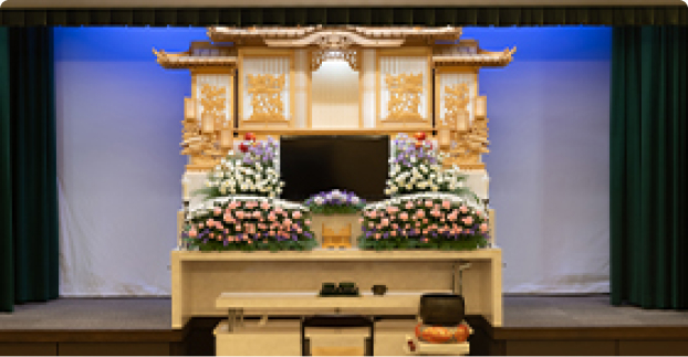 「雲海プラン:Bコース」の祭壇イメージ